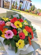 Букет цветов из:  Герберы #REPLACE_PRED# Хадыженске