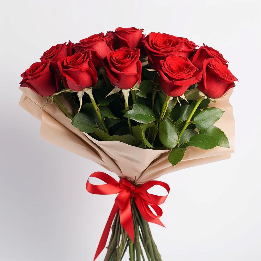 Букет 11 Красных роз Эдлесс Лав в Хадыженске