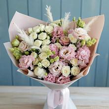 Букет цветов из:  Альстромерии и Розы в Хадыженске